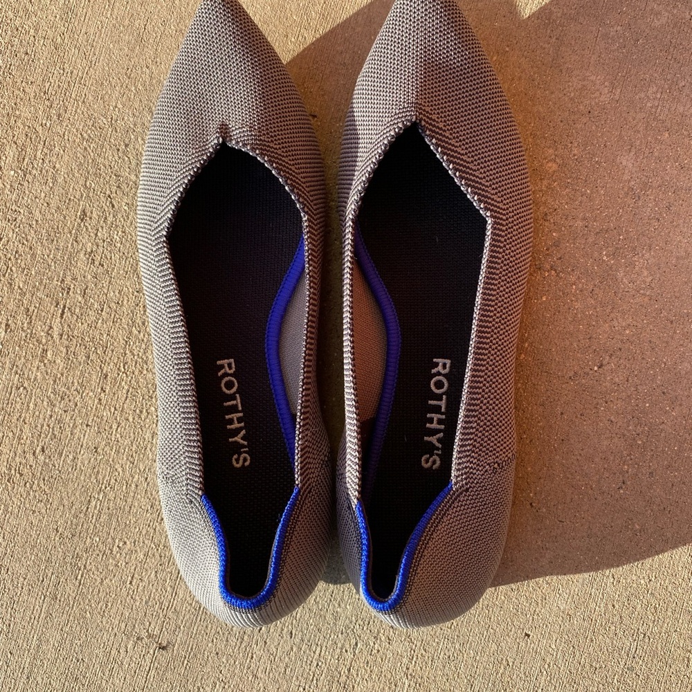 Rothy's Black and Blue Women's Flats
